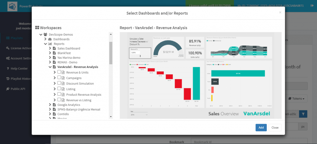 Power BI workspaces in PBI Robots