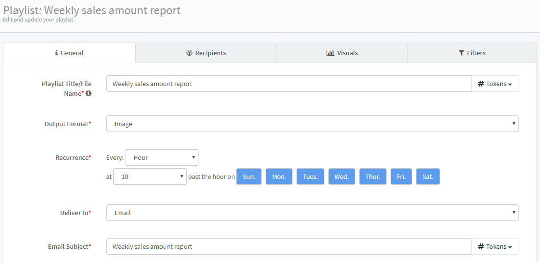 PowerBI Robots recurrence