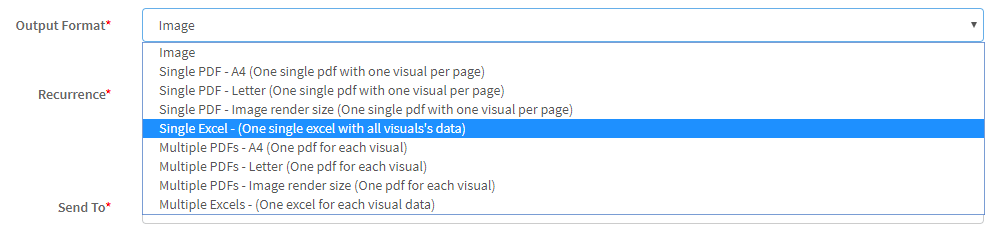 PowerBI Robots Output format