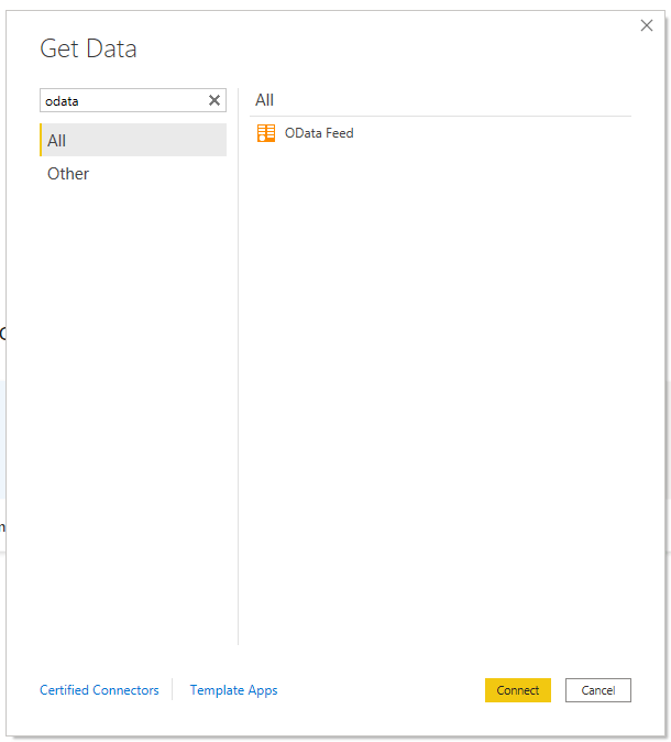 Adding an OData feed to Power BI Desktop